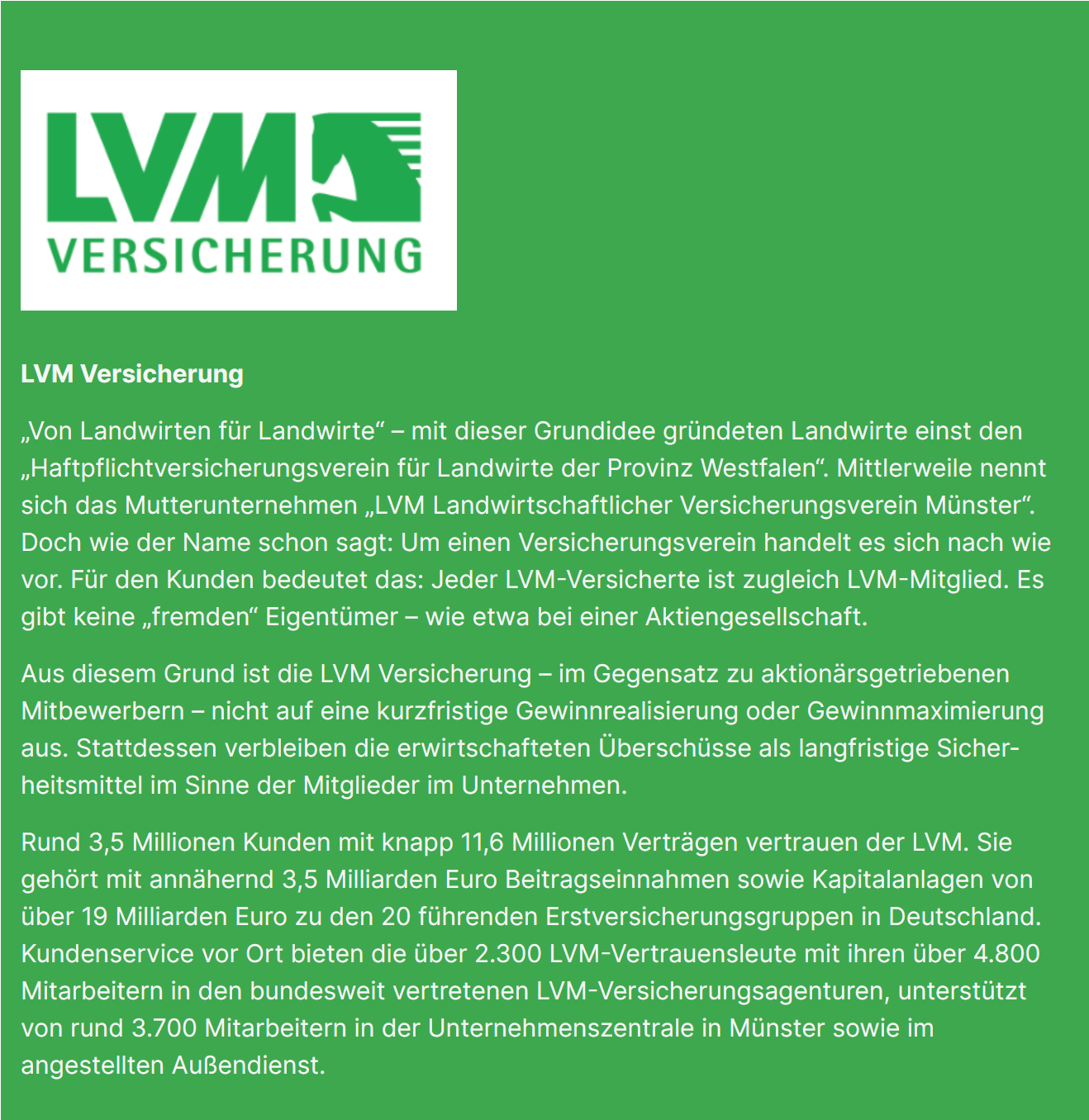 Atlatos Bewertung LVM