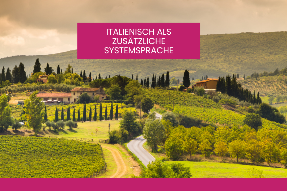 Italienisch neue Systemsprache